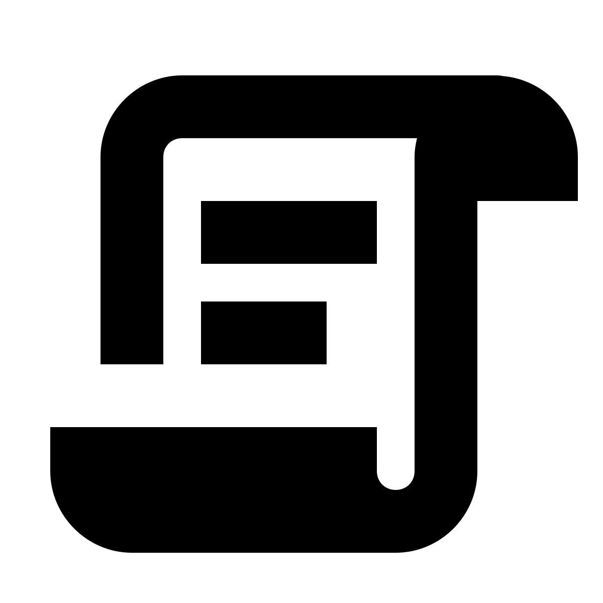 иконка манускрипт forma bold sharp стиль