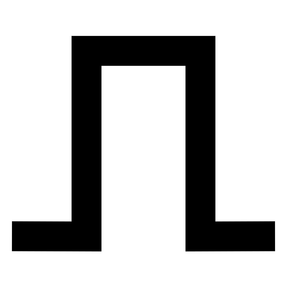 forma bold sharp style квадратная волна icon