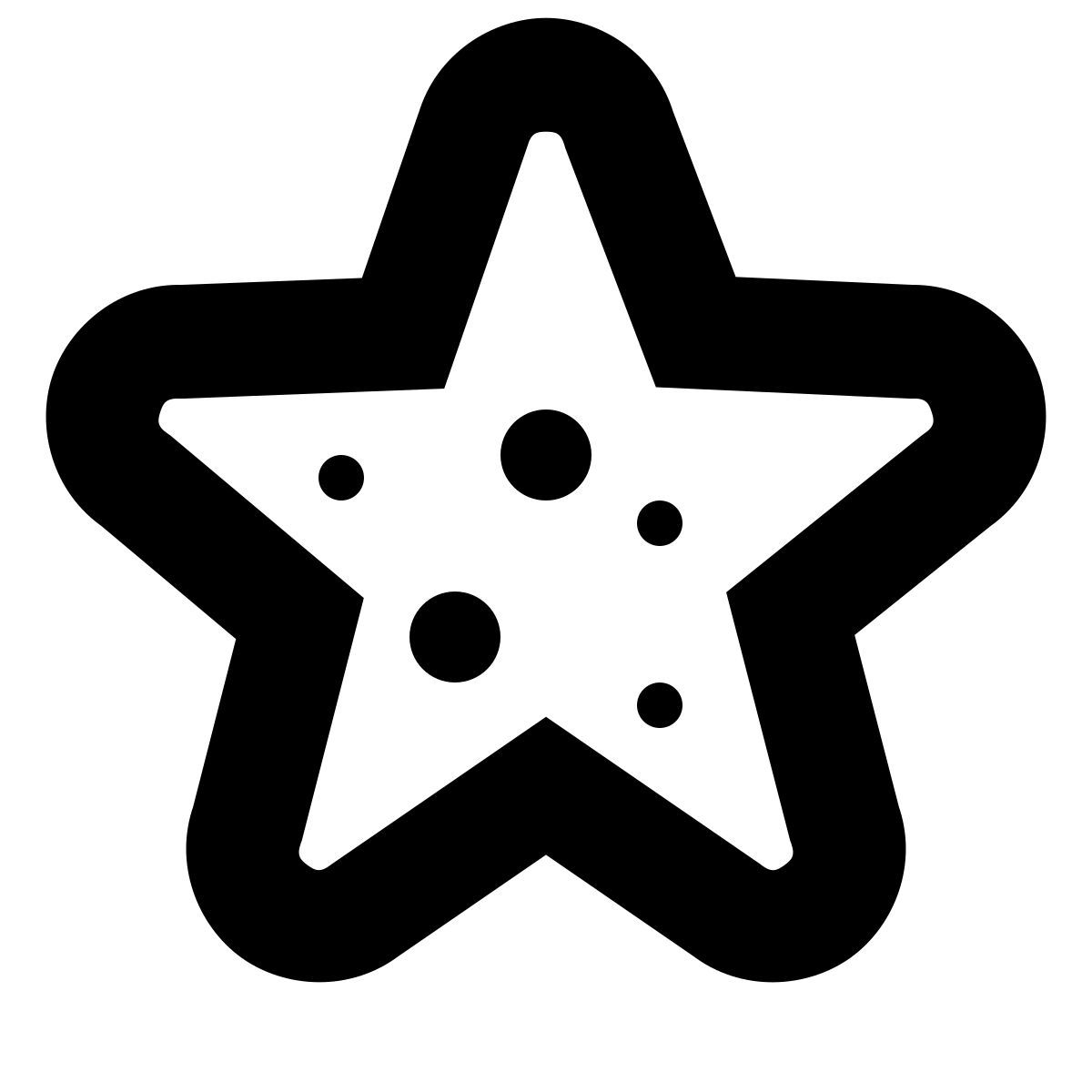 forma bold sharp style морская звезда icon