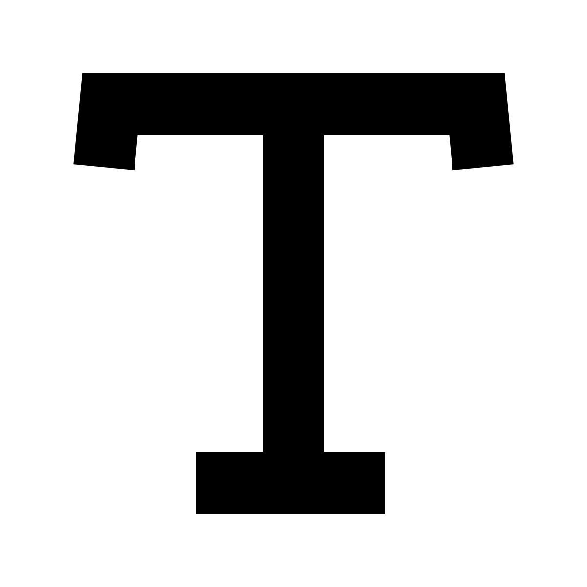forma bold sharp style текст icon
