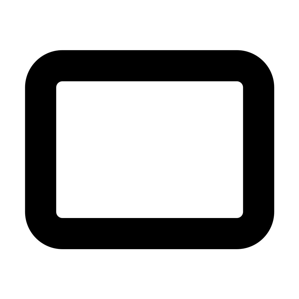 forma bold style прямоугольник со скругленными углами icon