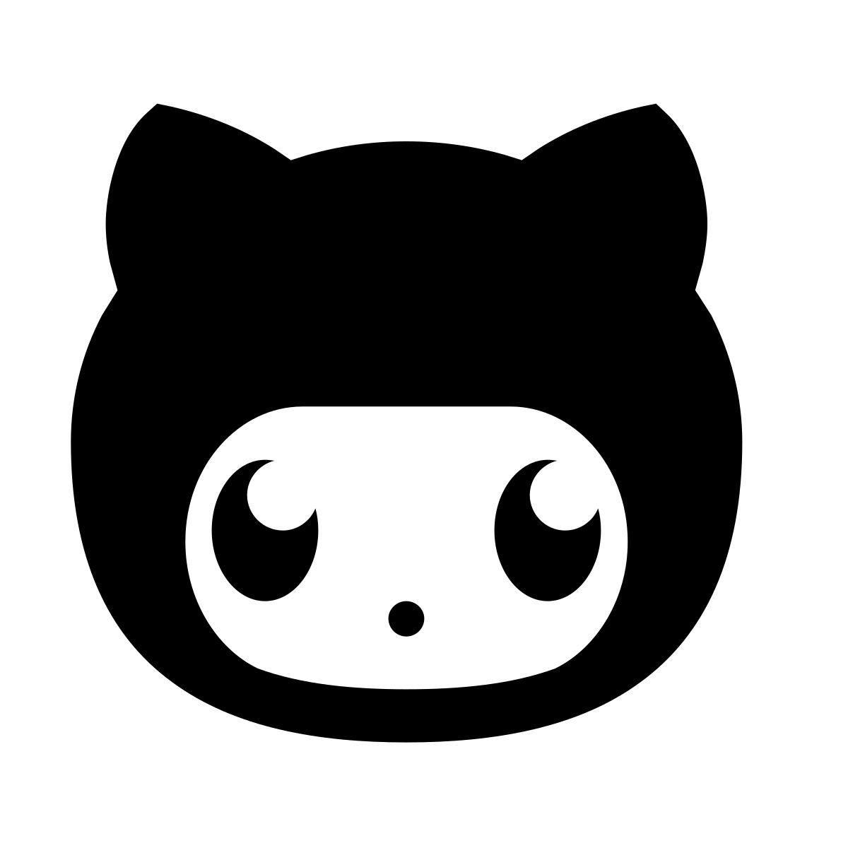 forma light filled sharp style github octocat icon