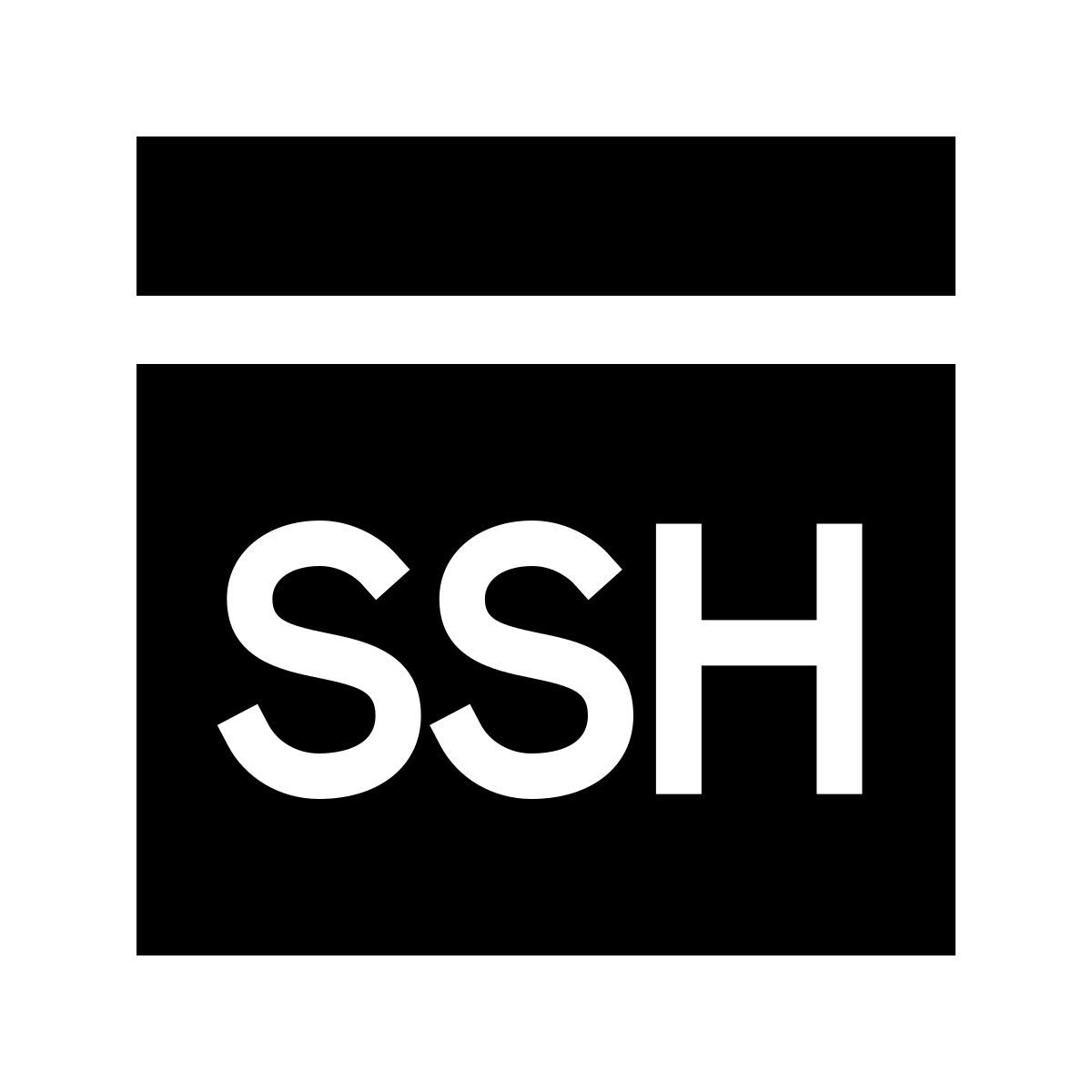 forma light filled sharp style ssh icon