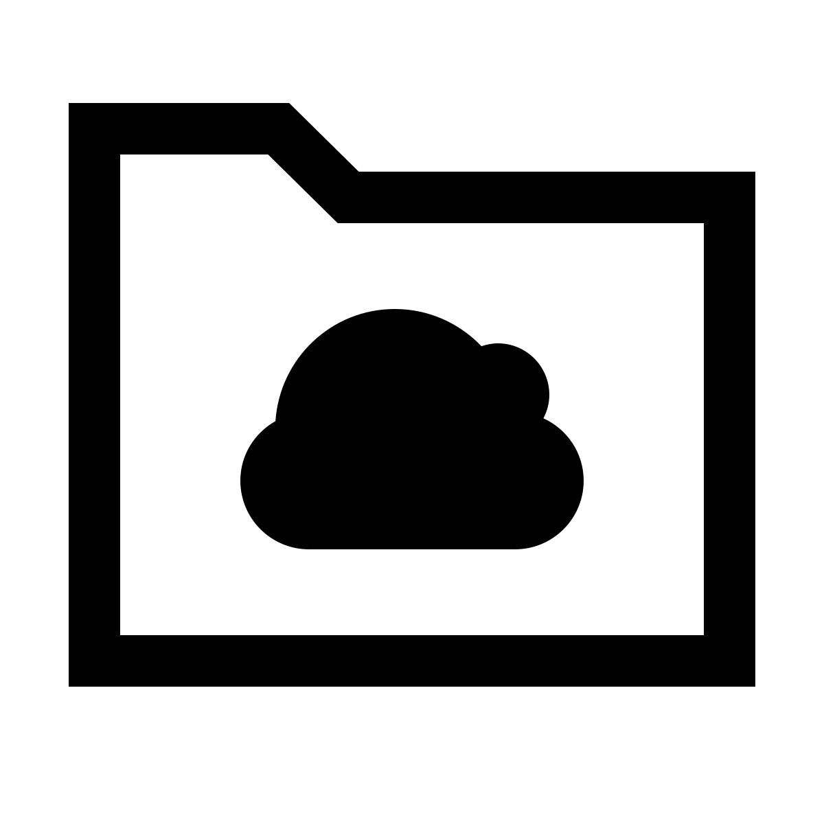 forma light sharp style облачная папка icon