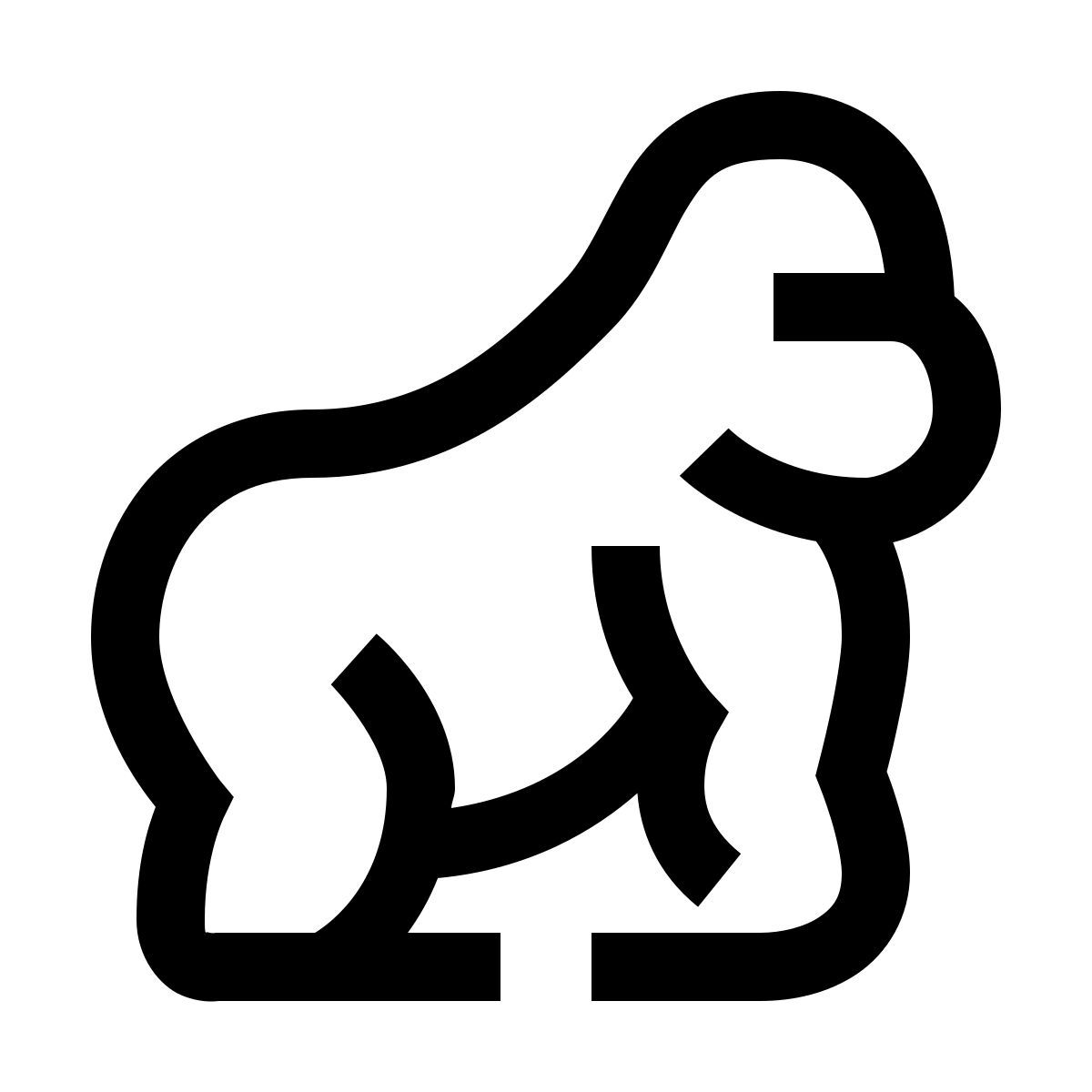 forma light sharp style горилла icon