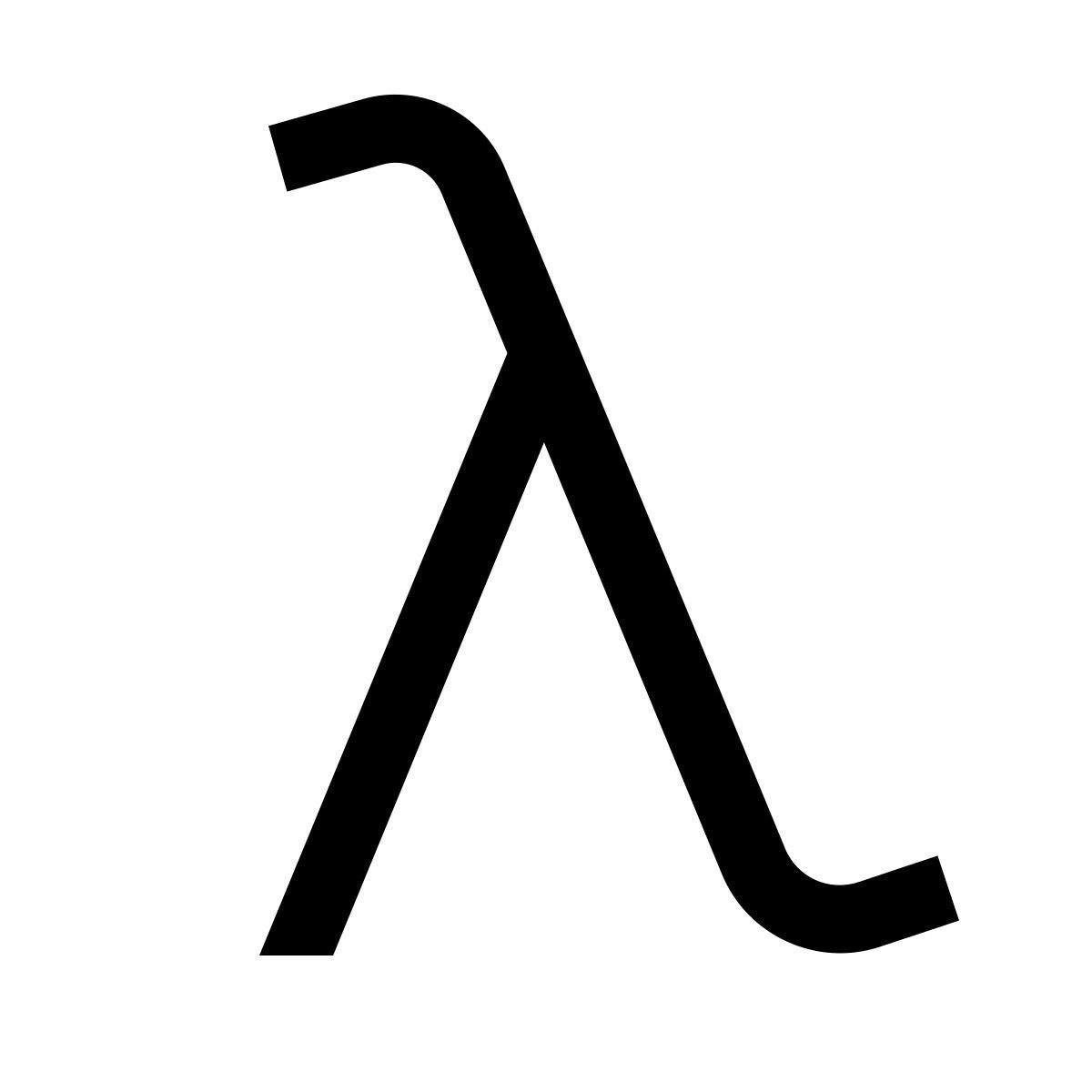 forma light sharp style лямбда icon