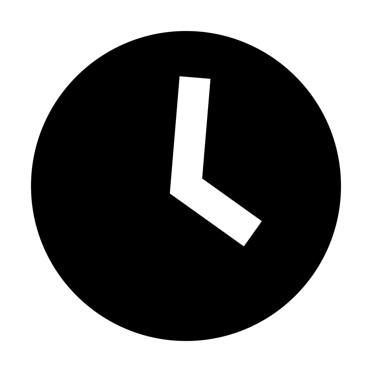 forma regular filled sharp style часы icon