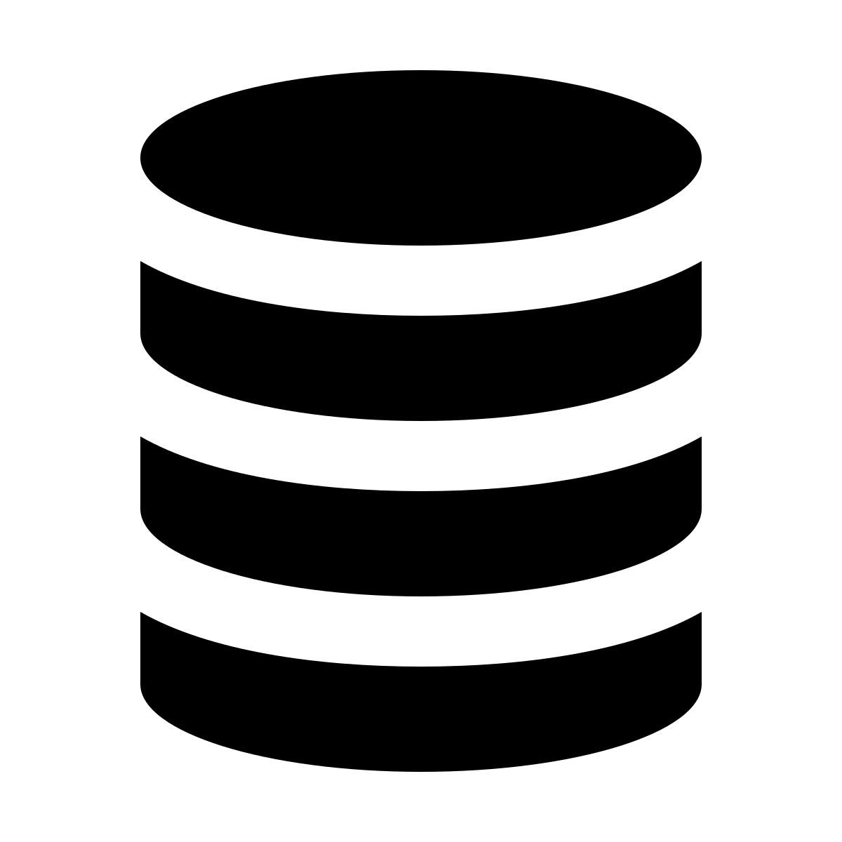 forma regular filled sharp style база данных icon