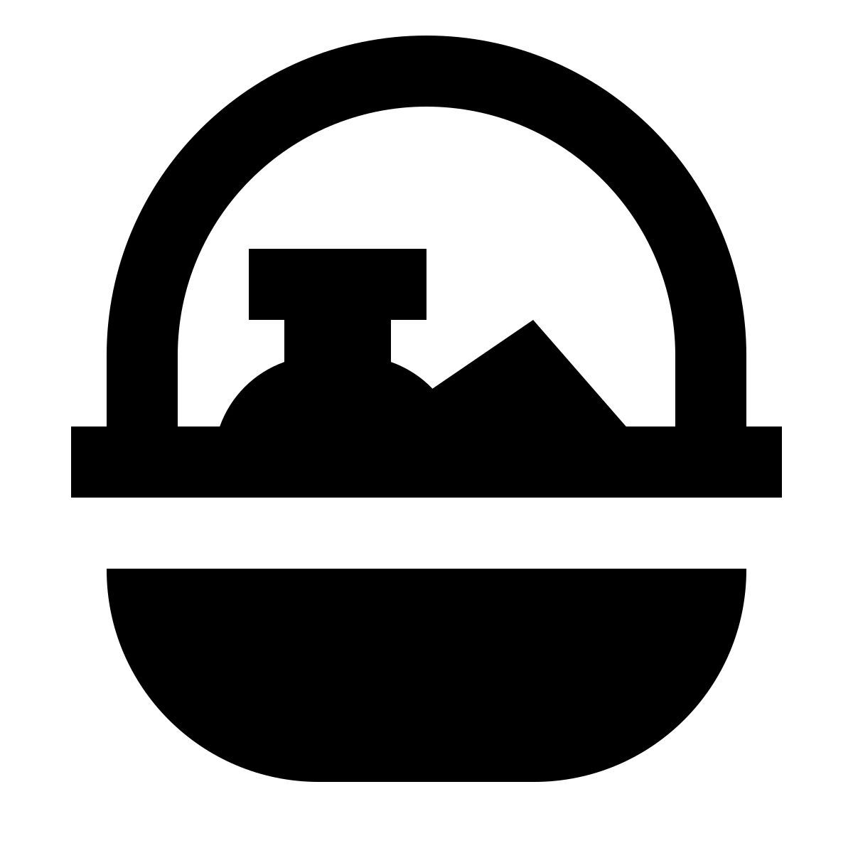 forma regular filled sharp style корзина icon