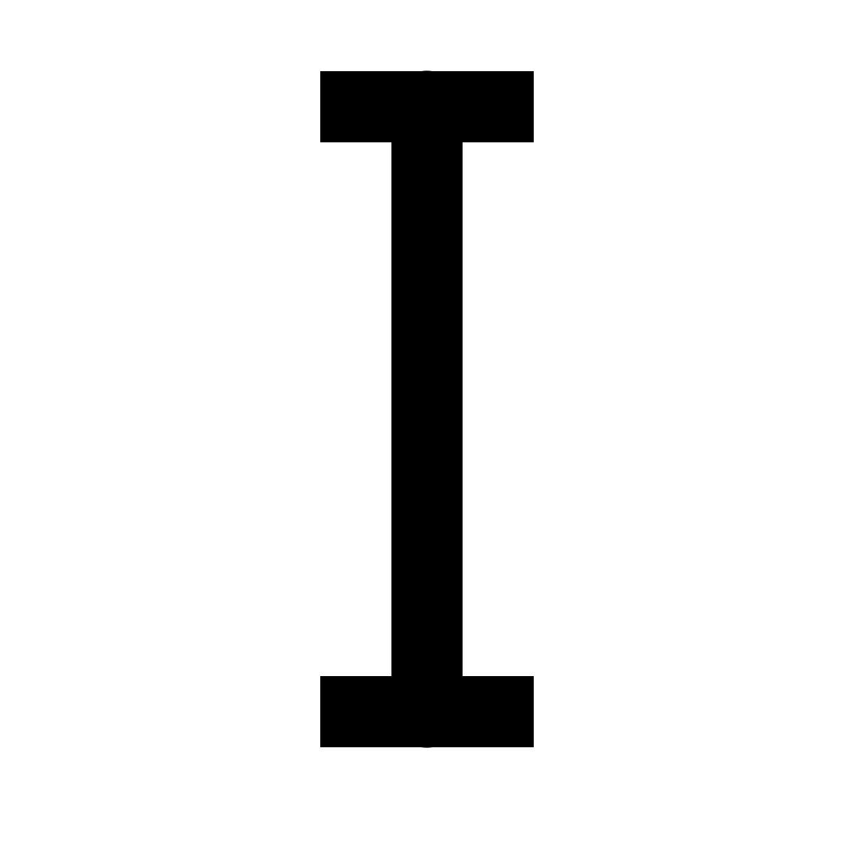 forma regular filled sharp style i icon