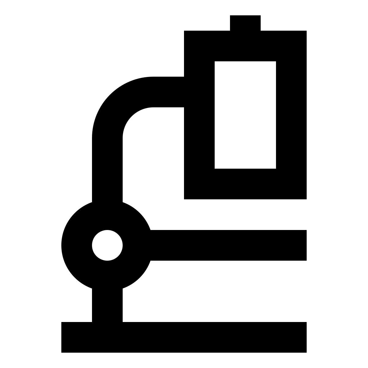 forma regular filled sharp style микроскоп icon