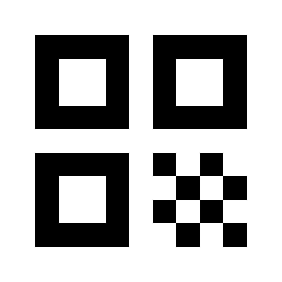 forma regular filled sharp style qr код icon