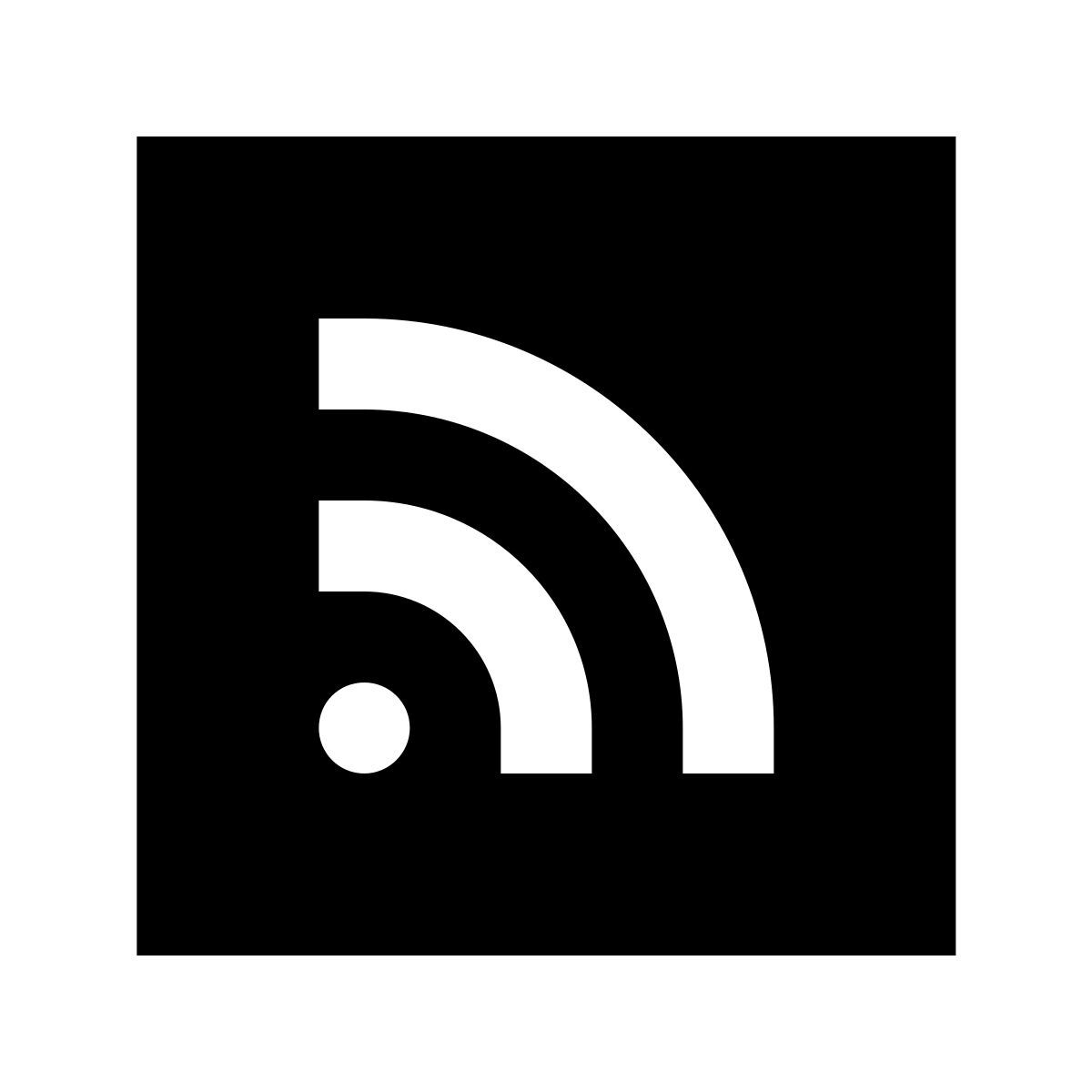 forma regular filled sharp style rss icon