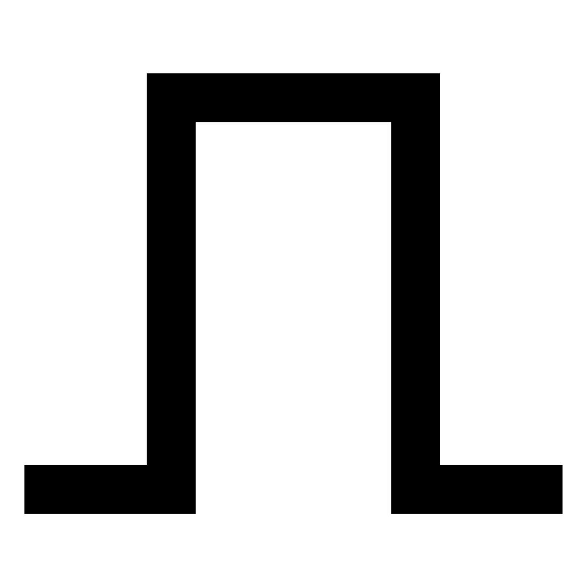 forma regular filled sharp style квадратная волна icon