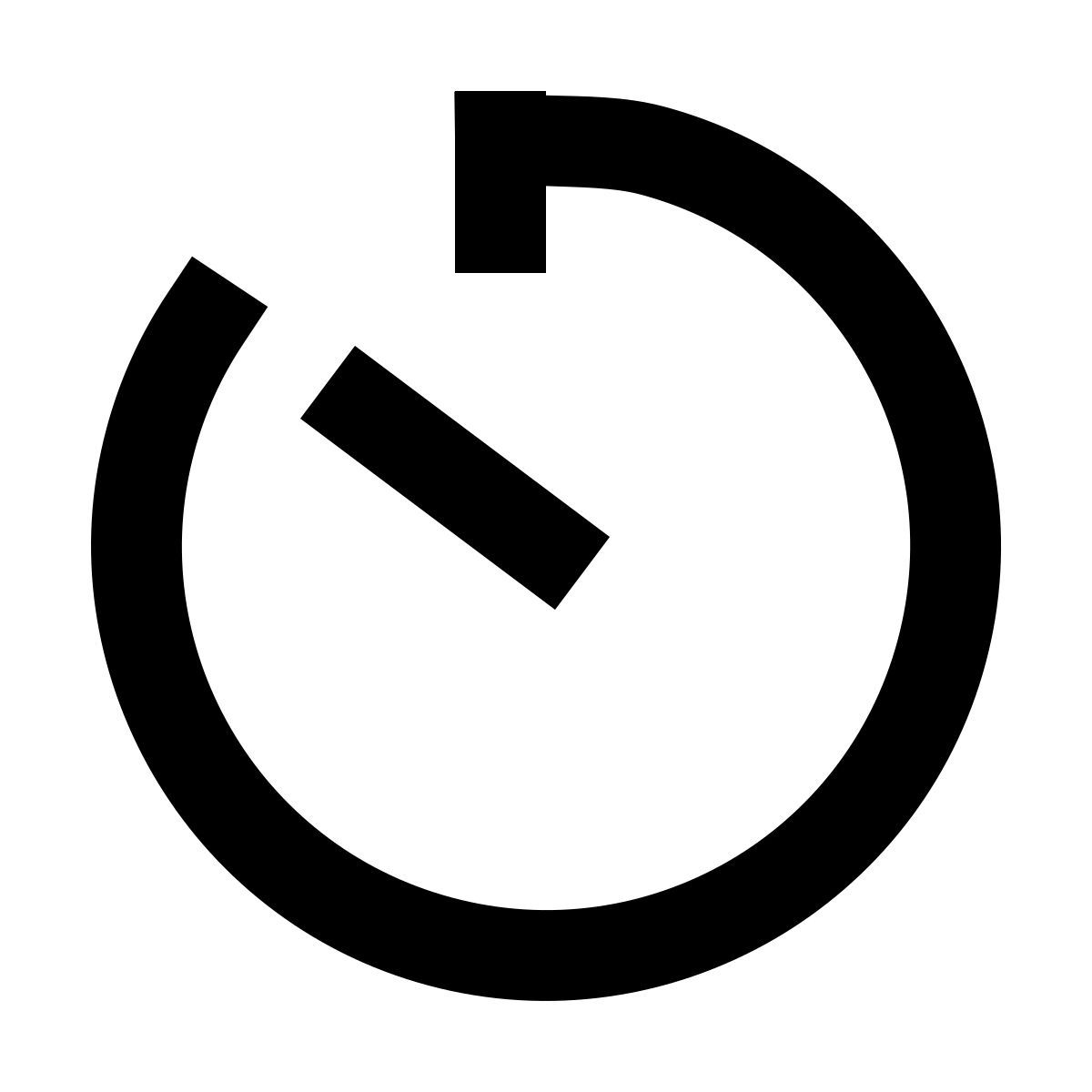forma regular filled sharp style таймер icon