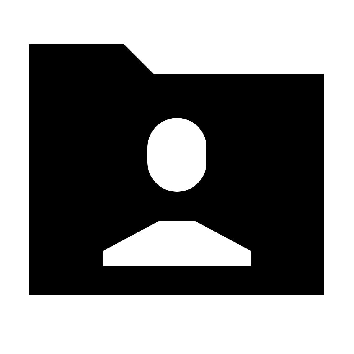 forma regular filled sharp style папка пользователя icon