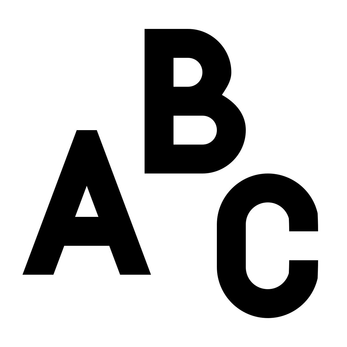 forma regular sharp style азбука icon
