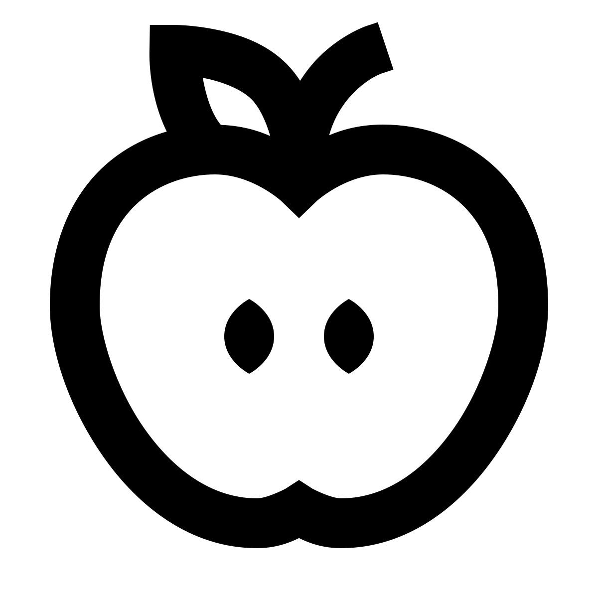forma regular sharp style яблоко icon