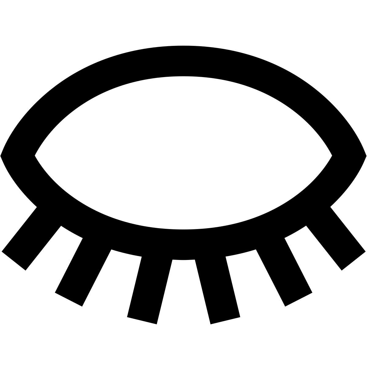 forma regular sharp style закрытый глаз icon