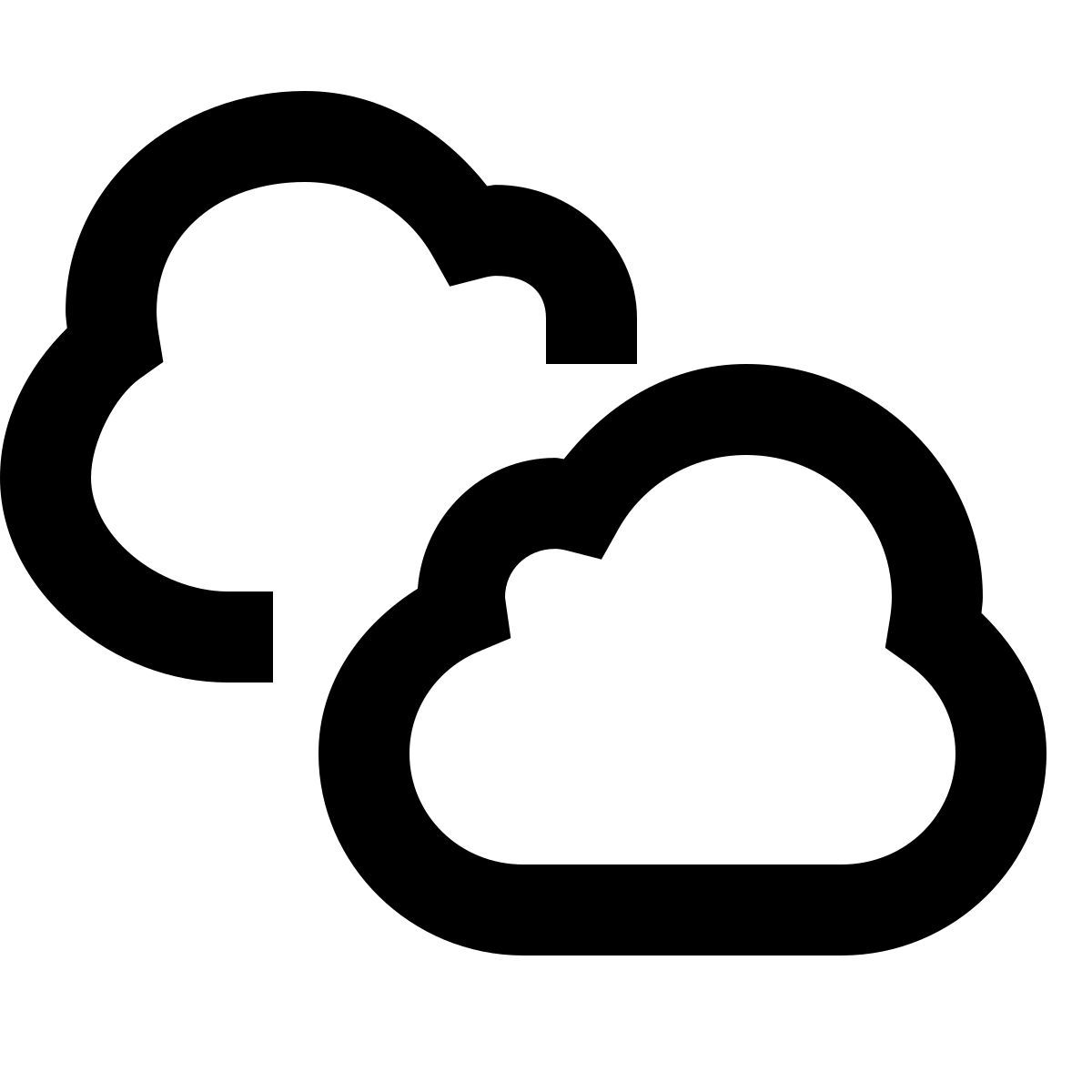 forma regular sharp style облака icon