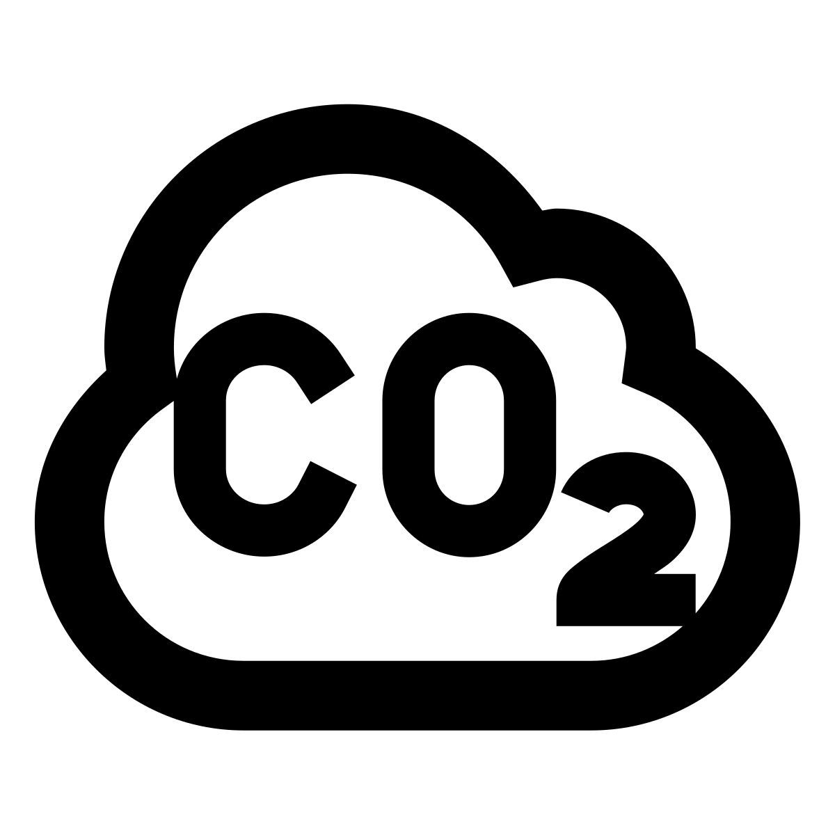 forma regular sharp style co2 icon