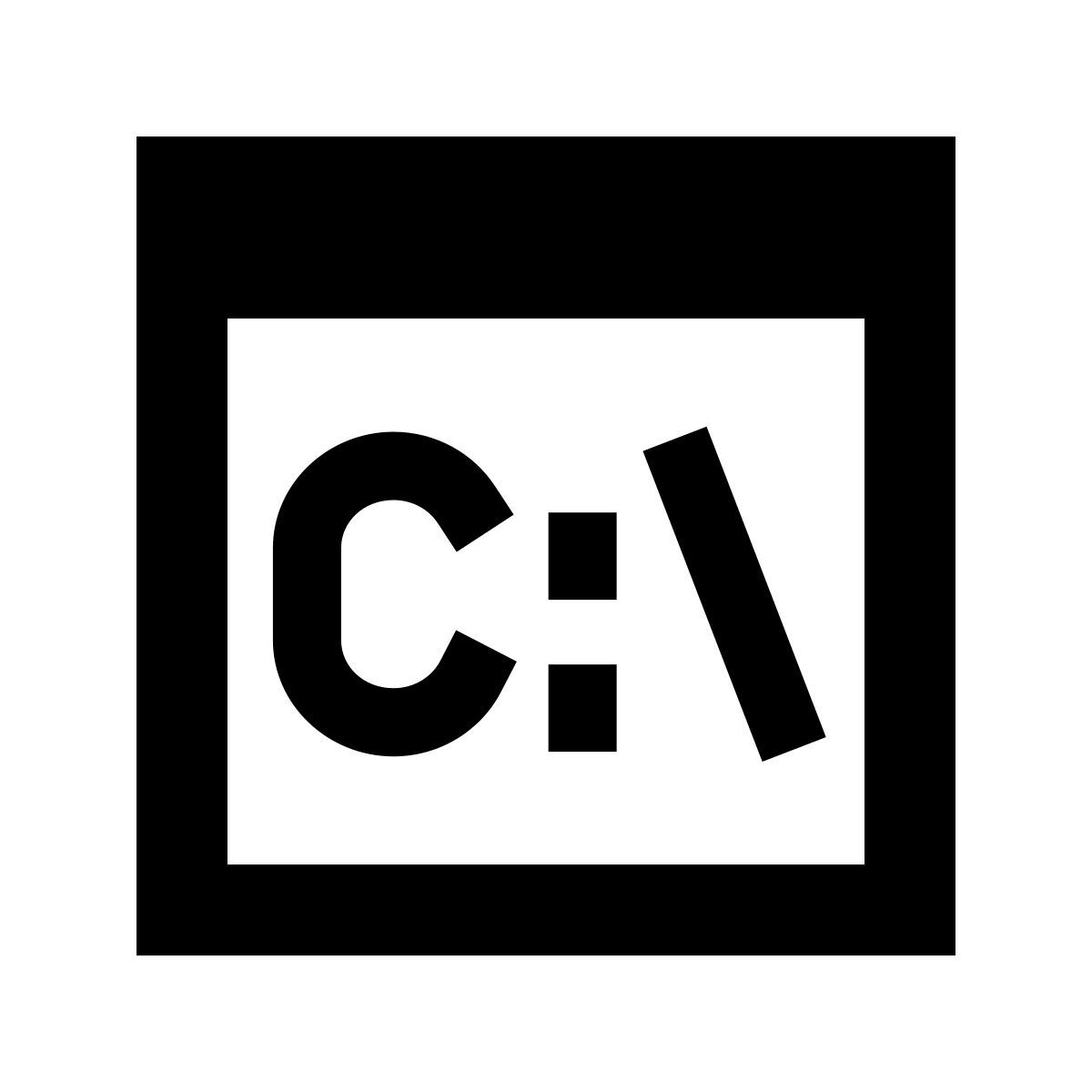 forma regular sharp style командная строка icon