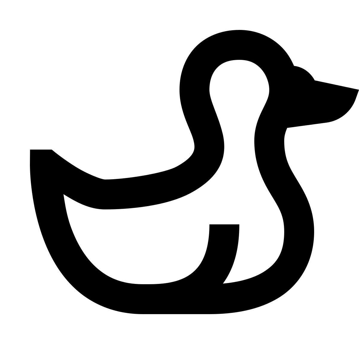 forma regular sharp style утка icon