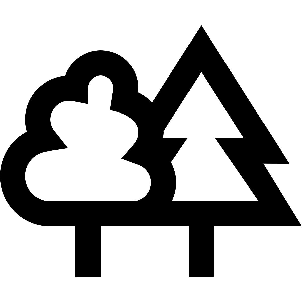 forma regular sharp style лес icon