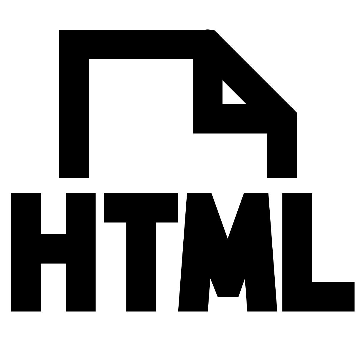 forma regular sharp style html icon