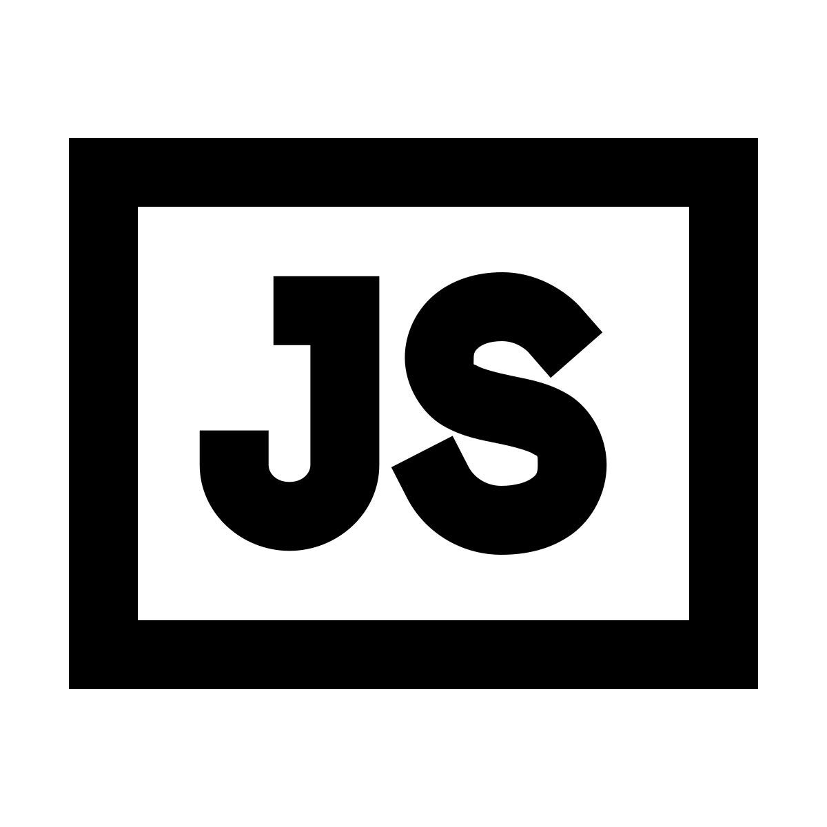 forma regular sharp style javascript icon