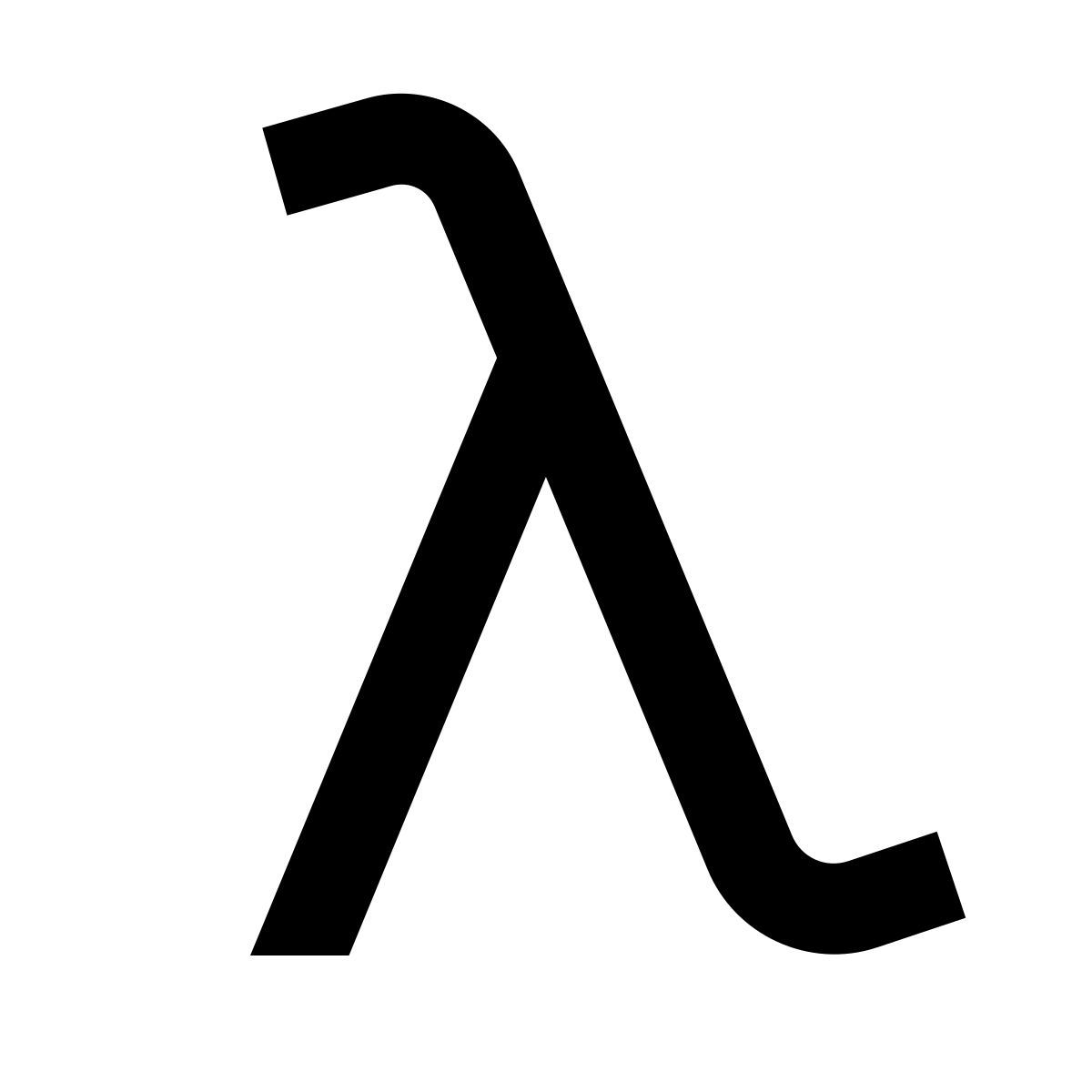 forma regular sharp style лямбда icon