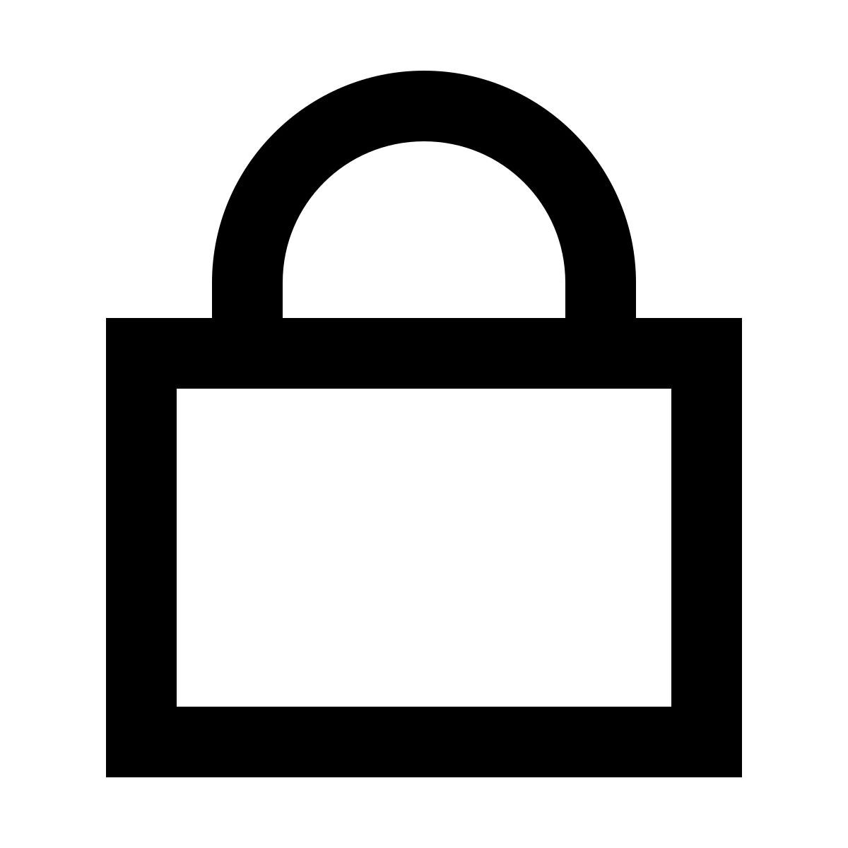 иконка lock forma regular sharp стиль