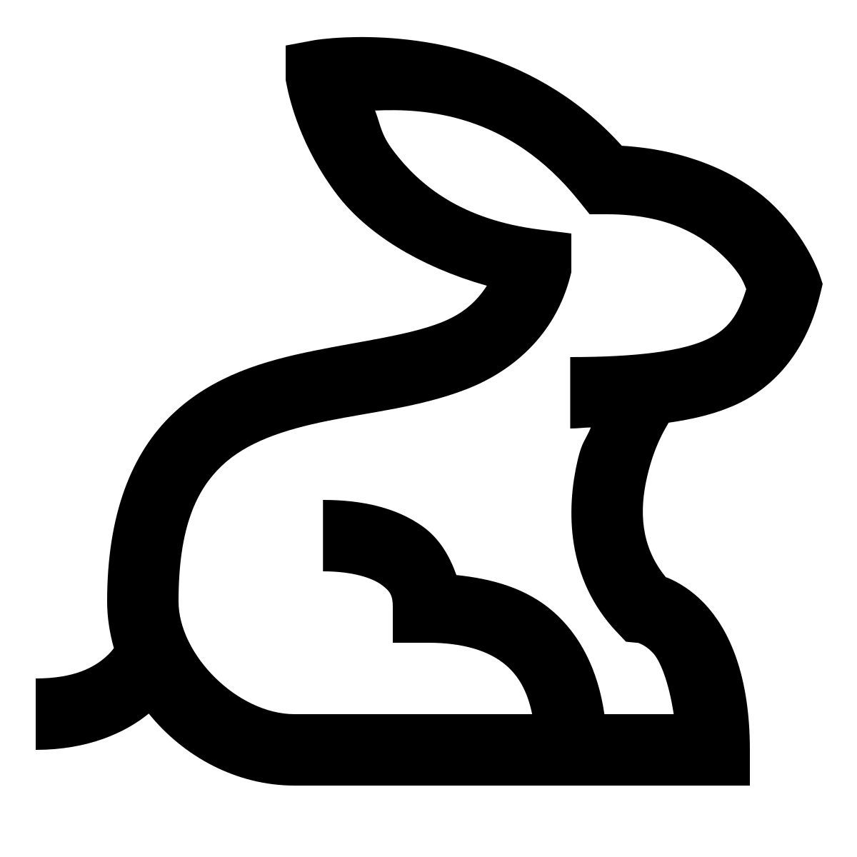 forma regular sharp style кролик icon