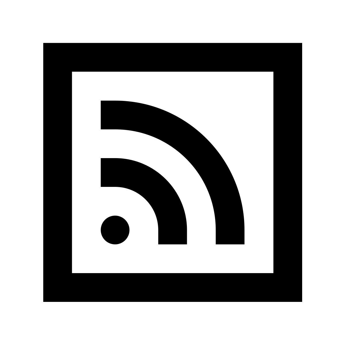 forma regular sharp style rss icon