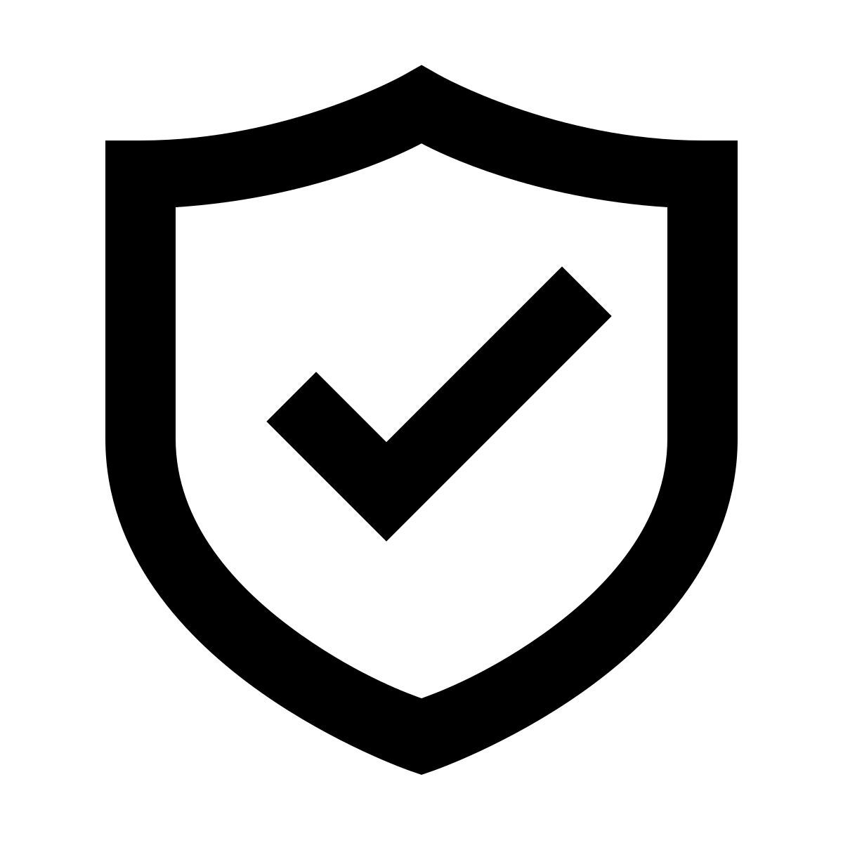 иконка security checked forma regular sharp стиль