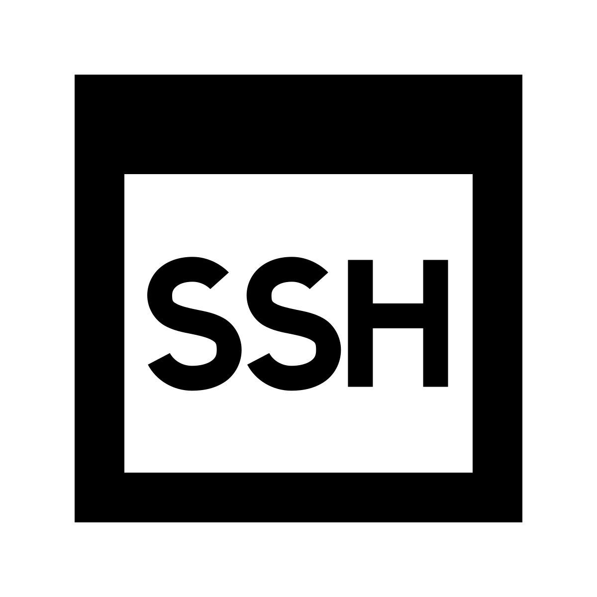 forma regular sharp style ssh icon