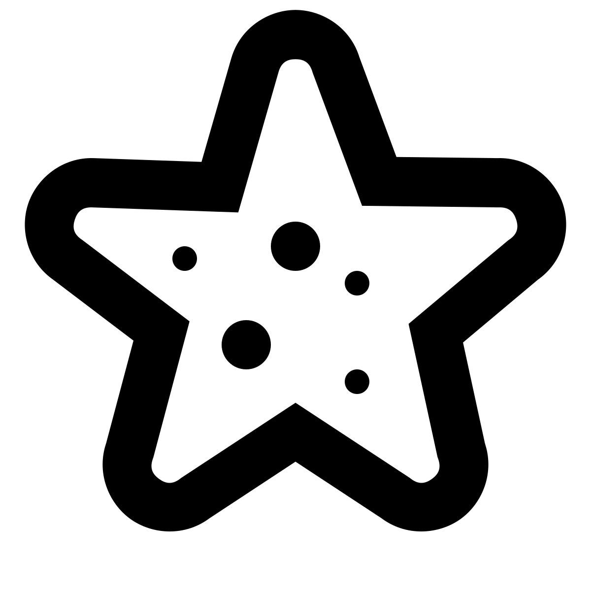 иконка морская звезда forma regular sharp стиль