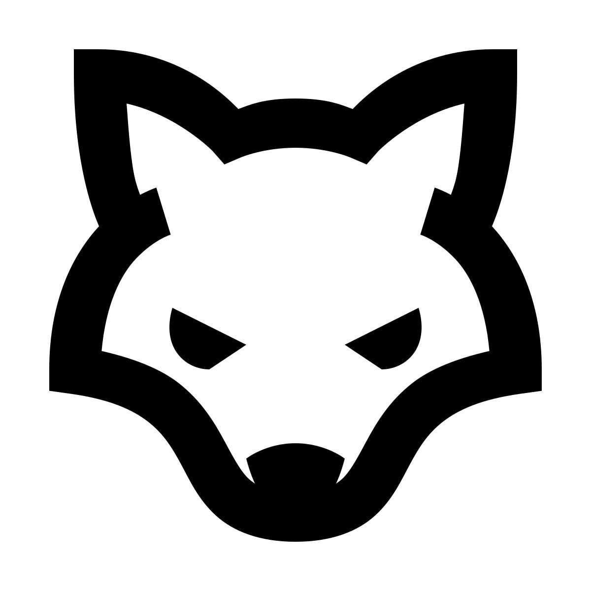 forma regular sharp style волк icon