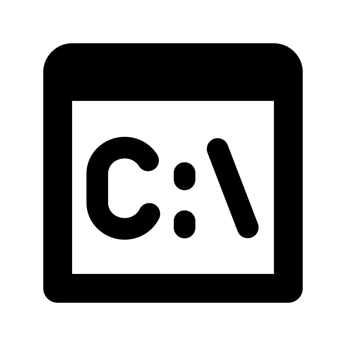 forma regular style командная строка icon