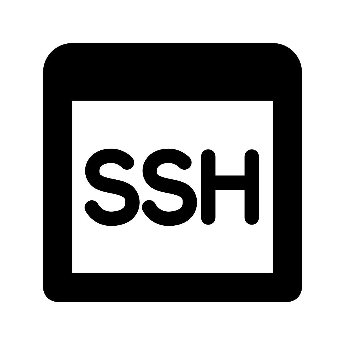 forma regular style ssh icon