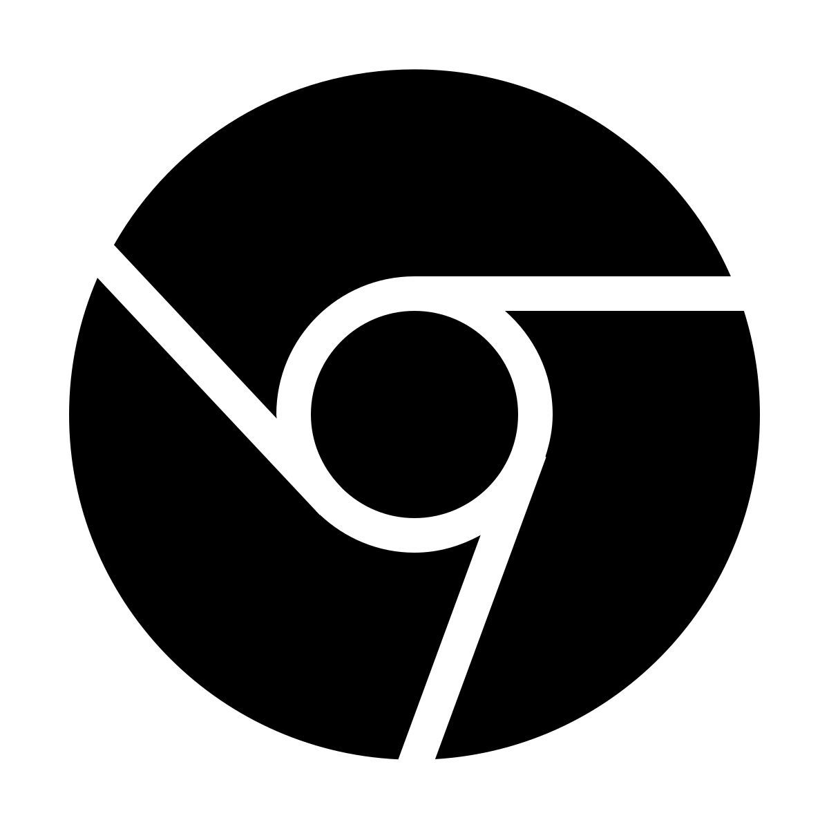 forma thin filled sharp style google chrome icon