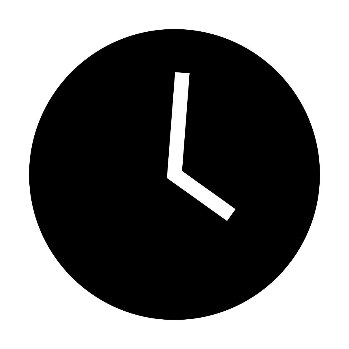forma thin filled sharp style часы icon