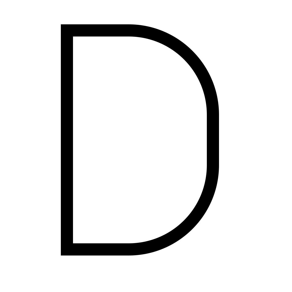 forma thin filled sharp style d icon