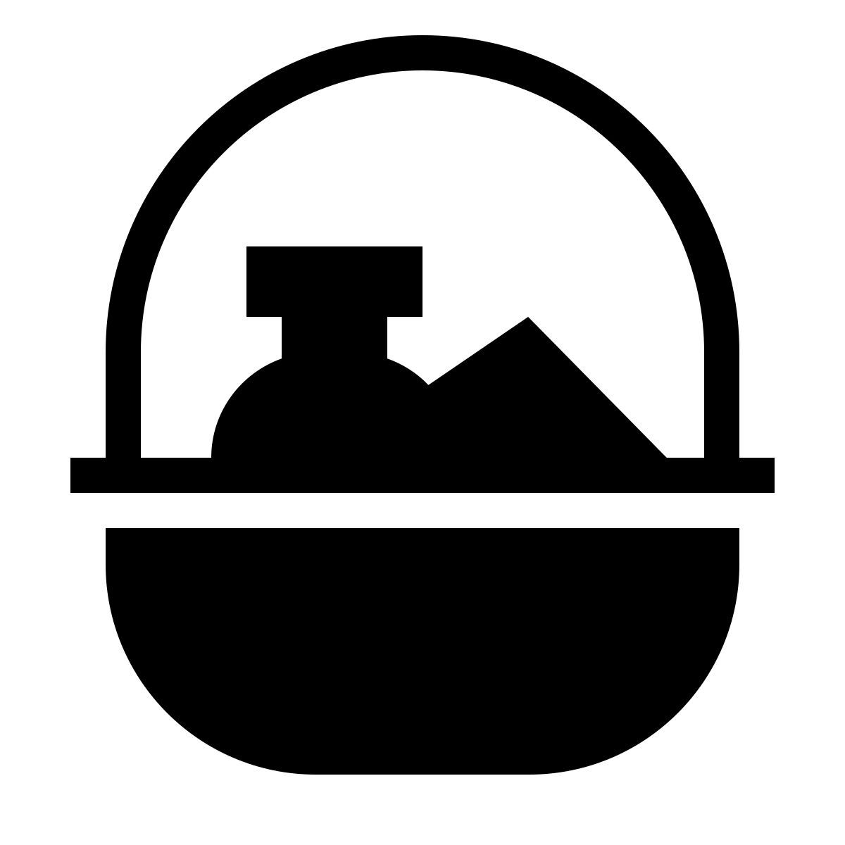 forma thin filled sharp style корзина icon