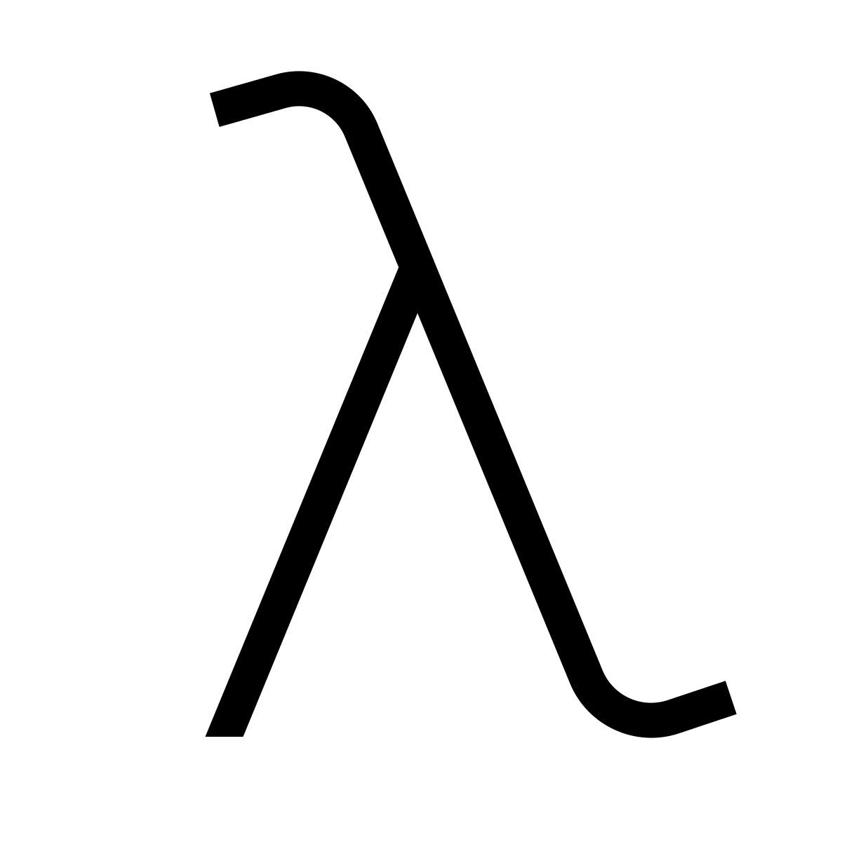 иконка лямбда forma thin filled sharp стиль