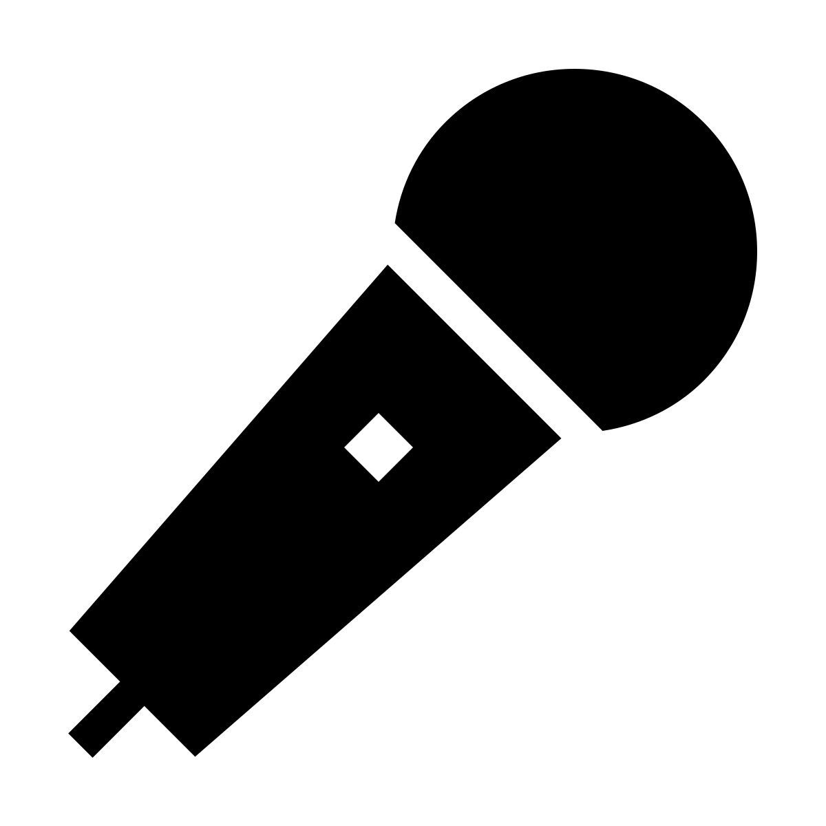 forma thin filled sharp style микрофон icon