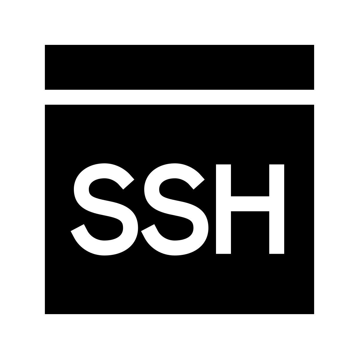 forma thin filled sharp style ssh icon