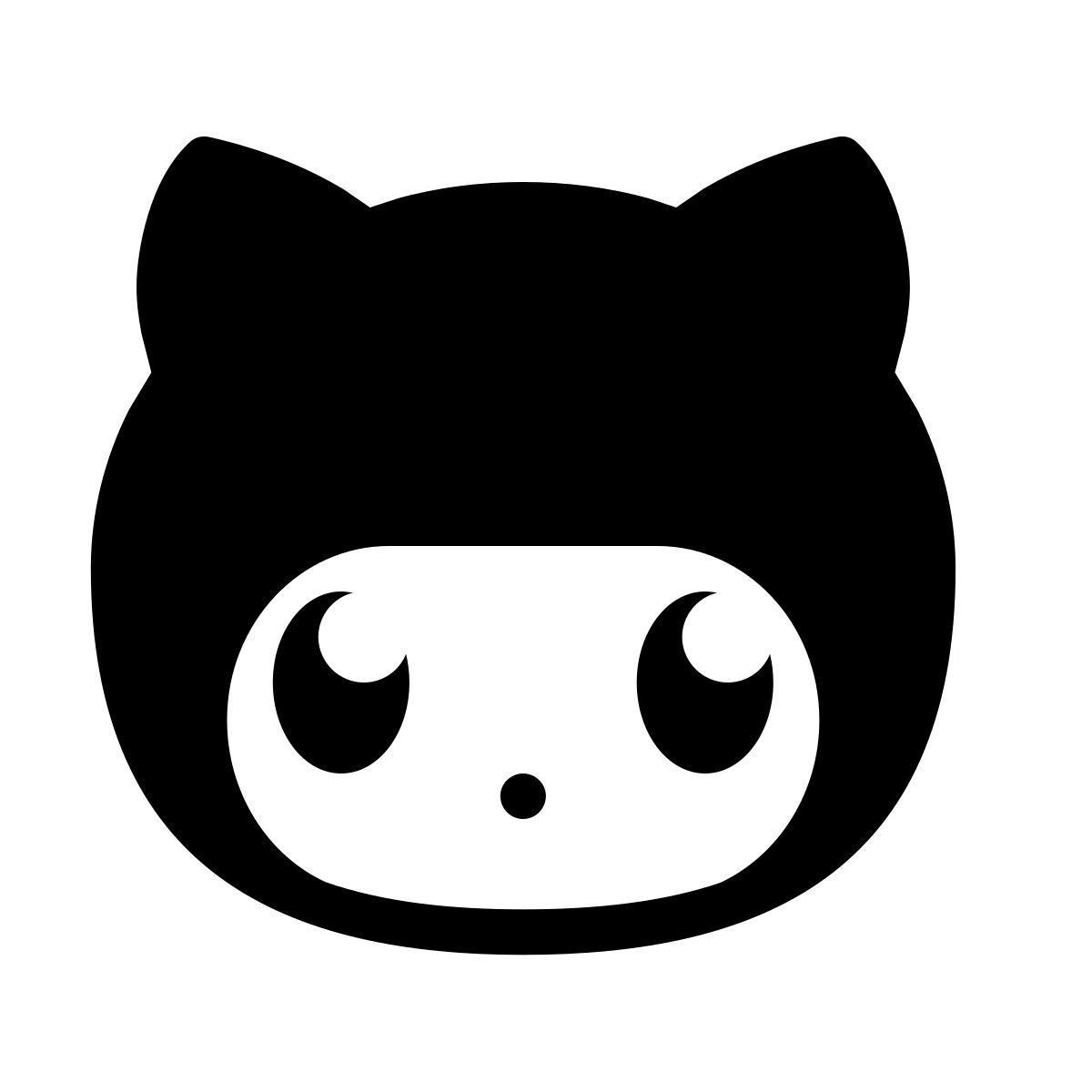 forma thin filled style github octocat icon