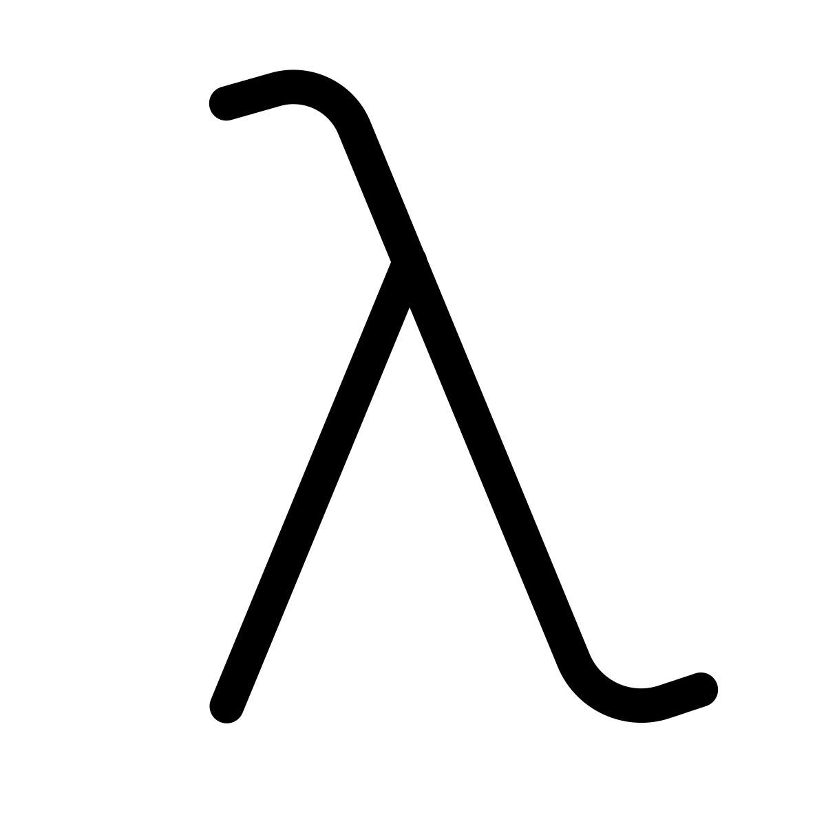 forma thin filled style лямбда icon