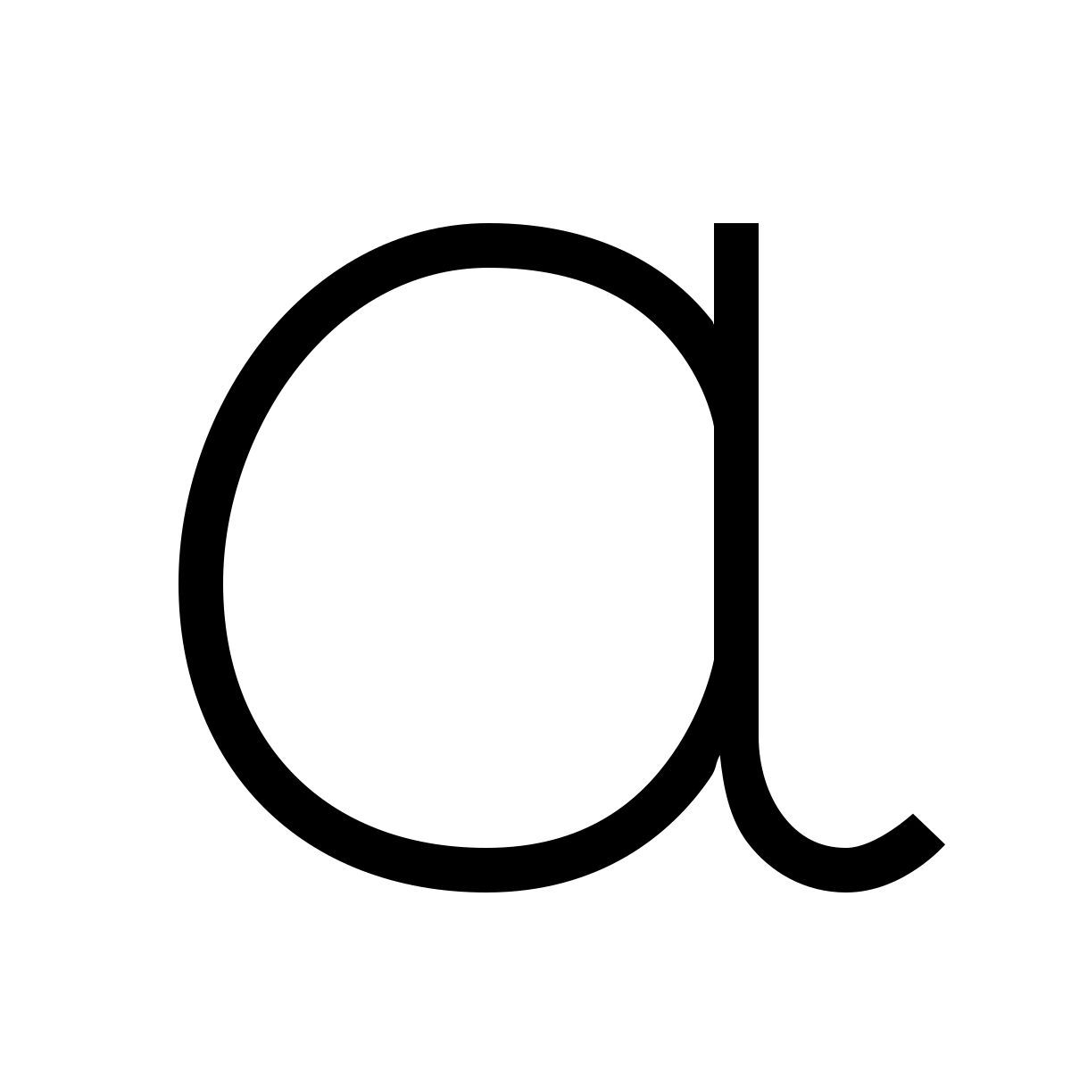 иконка альфа forma thin sharp стиль